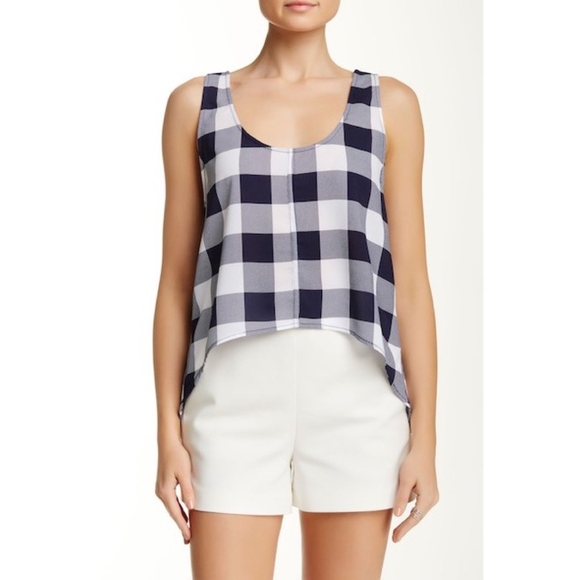 BB Dakota Tops - BB Dakota Lakota Gingham Tank